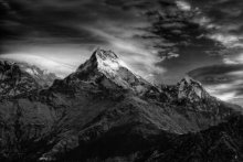 Die Oberseite des Annapurna s / w (Annapurna Süd 7.219 m) / ***