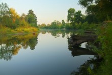 Sommermorgen in einem ruhigen Russian River / ***