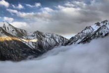 Hinabgestiegen in das Tal Nebel ..... / _______