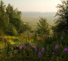 Blick auf den Klyazma durch Glubokova / ****  ***