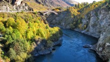 Sonnenuntergang über dem Kawarau River / ***