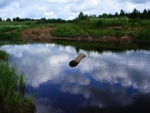 "Der Fluss sieht Wolken" / ***