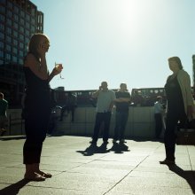 warmen Abend in Canary Wharf / ***