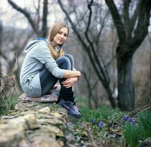 Frühling Porträt mit Krokusse. / *********