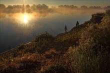 in die Stille der Morgendämmerung ... / ***