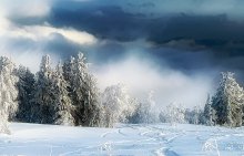 Das Gemälde im Schnee / ***