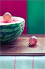 C Wassermelonen und Weintrauben / ***