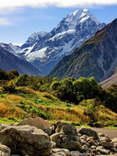 Verschneite Gipfel des Mount Cook / ***