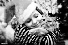 ein Mann und eine Katze / ***