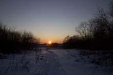 Winter-Sonnenuntergang / ***