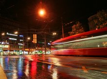 Evening Tram in Bern. / ***