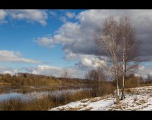 Letzter Schnee an der Düna / ***