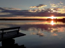 Sonnenuntergang auf dem Onega / ***