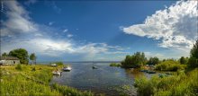 Ansicht der Wolke aus dem See. Ladoga / ***