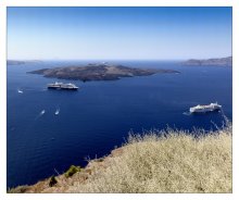 Das blaue Meer ... weiße Boot .... / ...............................