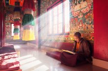 Stille und Meditation. Buddhistischen Kloster in Namchi, Sikkim / ***