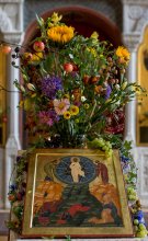 Die Dekoration der Kirche für den Urlaub - Transfiguration / ***