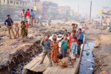 Slums von Patna, der Hauptstadt von Bihar / ***