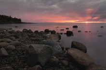 Sonnenuntergang auf dem Solovetsky Insel / ***