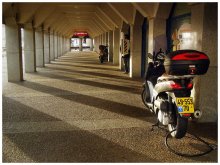 zwei Motorräder zum Café / ***