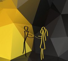 Rand / Yellow Black Man and Woman concept sketch