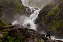 Wasserfall und Fotografen / ***