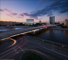 Abend Moskau. Novoarbatsky Bridge. / ***