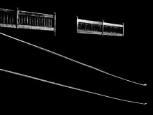 Railhands / Railhands of the stairs at night on the street.