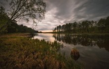 Abend auf dem See im Wald ... / ***