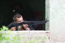 Lugansk.Voyna Menschen Donbass ukrainischen Armee. / ***