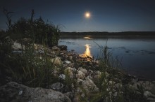 Mondnacht am Ufer Vetluga / ***