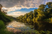 Sommerabend am Ufer der Desna / ***