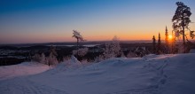 Panorama der Winter Sonnenaufgang / ***