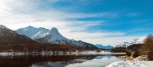 der See und das Dorf von Silvaplana / ***