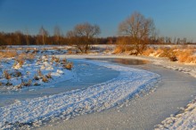 Abend auf dem Fluss Plisa / ***