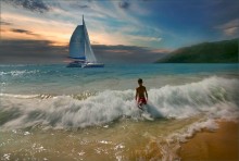 Lone White Sail .... / ***