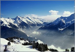 Alpen. Ein Blick von einem Gleitschirm. / ***