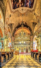 Ikonostase / The iconostasis in orthodox church of the early 19th century.