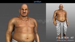 Low Poly 3D Pandit Cartoon Character Animation / ***