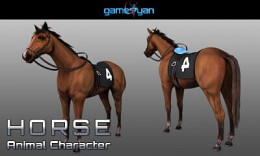 3D-Pferdetier Character Animation / ***