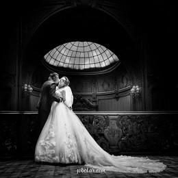 B&amp;W wedding photo / ***