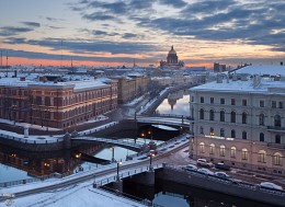 Matveev, Krasnoflotsky und küssen Brücken, Fluss Moika, St. Isaak-Kathedrale / ***