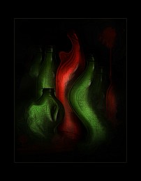 Flaschen (Tanz) / digital art