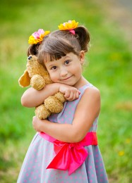 Kinder lieben oder Dame mit ihrem Hund / ***