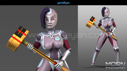3D-Cartoon-Charakter-Modellierung Morne / ***