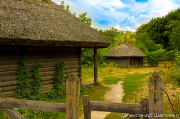 Ukrainische Hütte aus dem 19. Jahrhundert / ***