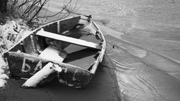 Boot, Wasser, Schnee, Eis. / ...