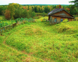 Hütte - alte Frau ... / ***