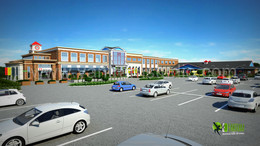 3D-Rendering External Trade Center Design- / ***