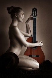 Mädchen mit Gitarre / ***